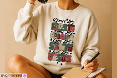 Dance Like Frosty Shine Like Rudolph SVG PNG T-shirt Design Product Image 3