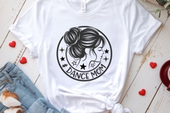 Dance mom svg png dxf | messy bun dance cut files | dance mo Product Image 4