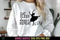 Eat Sleep Dance Repeat SVG I Dance Shirt SVG I Dance Quote Product Image 1