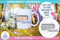 Dance teacher SVG logo design idea mug