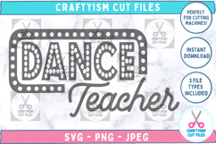 Dance teacher SVG logo front image