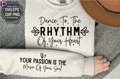 Dance to the rhythm of your heart Sleeve SVG Product Image 1
