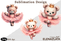 Animal clipart, Cute dancing animals Watercolor clipart Product Image 1