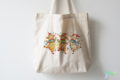 Dancing Animals Christmas Watercolor Product Image 3