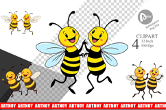 Dancing Bees Clipart Product Image 1