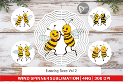 Wind Spinner Dancing Bees Product Image 1