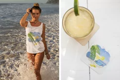 Dancing Classic Margarita on the Beach, 300 dpi PNG Product Image 2