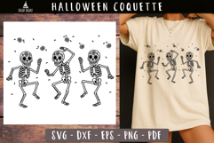 Dancing Floral Skeletons Halloween svg