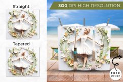 3D 20oz Dancing Girl Tumbler Sublimation, Tumbler Wrap Product Image 2