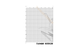 Dancing girl silhouette abstract cross stitch pattern - Tango Stitch