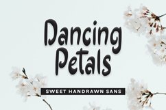 Web Font Dancing Petals - Sweet Handrawn Sans Font Product Image 1