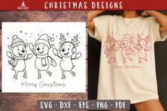 Dancing Reindeer Christmas SVG Merry Christmas clipart