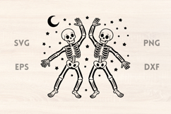 Moon Skeleton Party SVG Product Image 1