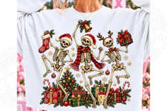 Dancing Skeletons Christmas PNG Product Image 1
