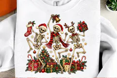 Dancing Skeletons Christmas PNG Product Image 2