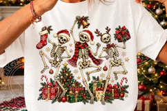 Dancing Skeletons Christmas PNG Product Image 3