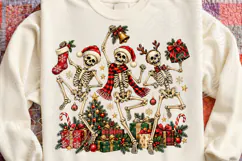 Dancing Skeletons Christmas PNG Product Image 4