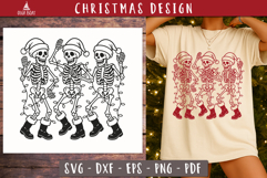 Dancing Skeletons Christmas SVG