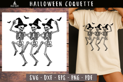 Dancing Witch Hat Skeletons SVG Funny Halloween