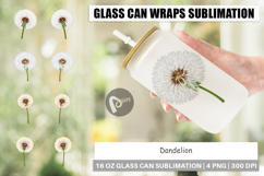 Glass Can Spring Dandelion Product Image 1