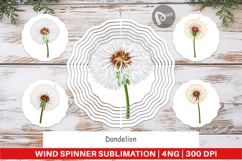 Wind Spinner Spring Dandelion Product Image 1