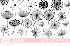 Dandelion SVG Cut File Bundle Product Image 1