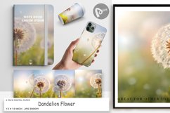 Digital Paper Dandelion Flower Product Image 1