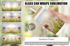Glass Can Wraps Dandelion Flower Product Image 1