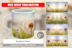 Mug Wrap Design Dandelion Flower Product Image 1