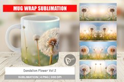 Mug Wrap Design Dandelion Flower Product Image 1