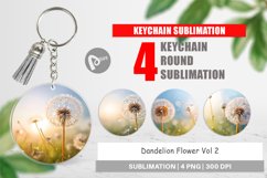 Keychain Dandelion Flower Product Image 1