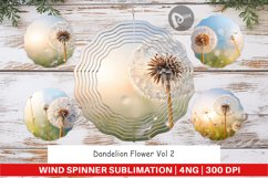 Wind Spinner Dandelion Flower Product Image 1