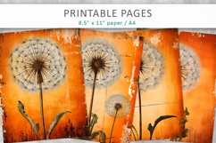 Dandelion Grunge Junk Journal, vintage junk journal Product Image 1