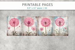 Dandelion Grunge Printable Junk Journal Product Image 2
