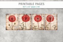 Dandelion Grunge Junk Journal, vintage junk journal Product Image 2