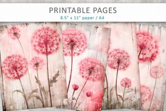 Dandelion Vintage Junk Journal, printable sheets Product Image 1