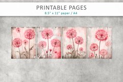 Dandelion Vintage Junk Journal, printable sheets Product Image 2