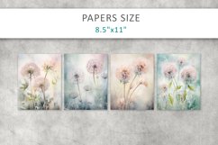 dandelion grunge junk journal pages Product Image 3