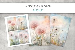 dandelion grunge junk journal, ATC card Product Image 5