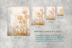 Dandelion Grunge Printable Junk Journal Kit Product Image 2