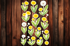 Dandelion Printable Stickers - PNG Sticker Sheet