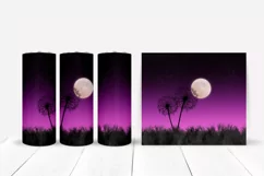 Dandelion silhouette tumbler wrap 