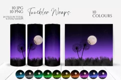 Dandelion silhouette tumbler wrap 