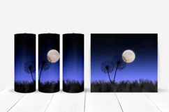 Dandelion silhouette tumbler wrap 