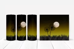 Dandelion silhouette tumbler wrap 