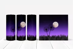 Dandelion silhouette tumbler wrap 