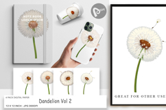 Digital Paper Spring Dandelion Product Image 1