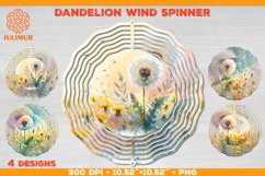 Watercolor Dandelion Wind Spinner Sublimation Design Product Image 1