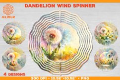 Watercolor Dandelion Wind Spinner Sublimation Design Product Image 1