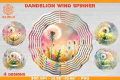 Watercolor Dandelion Wind Spinner Sublimation Design Product Image 1